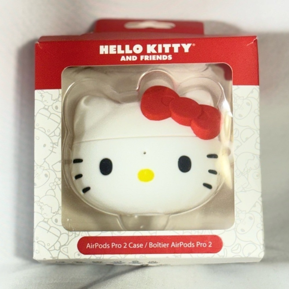 Hello Kitty Red Bow White AirPods Pro 2 Case NEW Box Opened